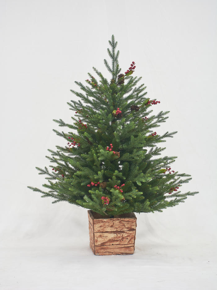 4ft PE/PVC Christmas pot tree