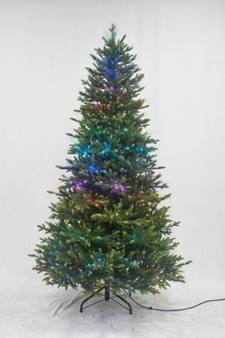 7.5ft Silverado Slim PE Fiber Optic Tree