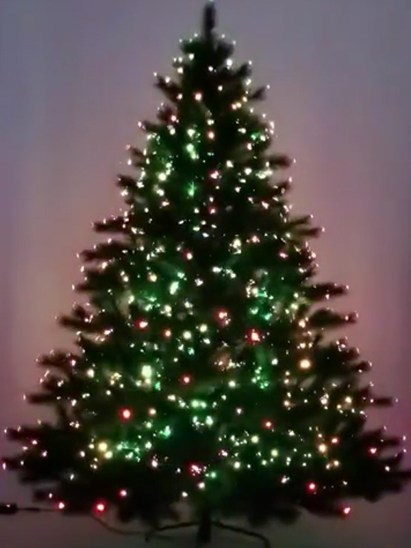 7.5ft Dancing Needle Fiber Optic tree
