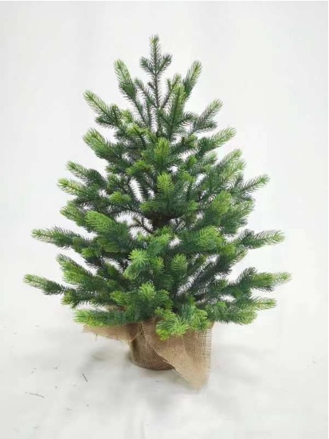 SYM18N023 45CM Burlap Lifelike PE tree