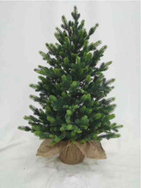 SYM36N023 90CM Burlap Lifelike PE tree