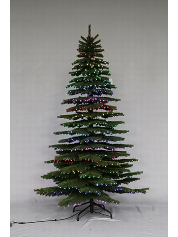 SYT76D107/7.5Ft Led pre-lit Starry-sky Fiber optical Dancing Artificial Christmas Tree