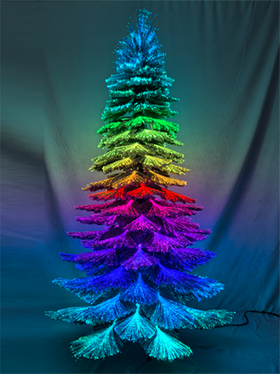 SYT76E008F-1 7.5ft Flocked THOUSAND POINTS OF LIGHT TREE