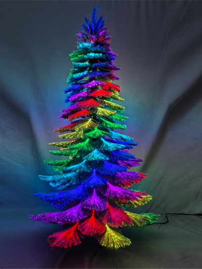 SYT76E008F-2 Flocked THOUSAND POINTS OF LIGHT TREE