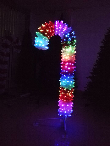 SYT50F020 5FT/152CM Fibre Optic Led Flashing Candy Tree